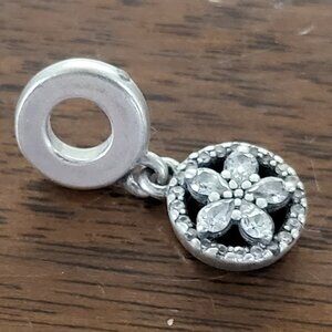 Pandora Silver Flower Dangle Charm